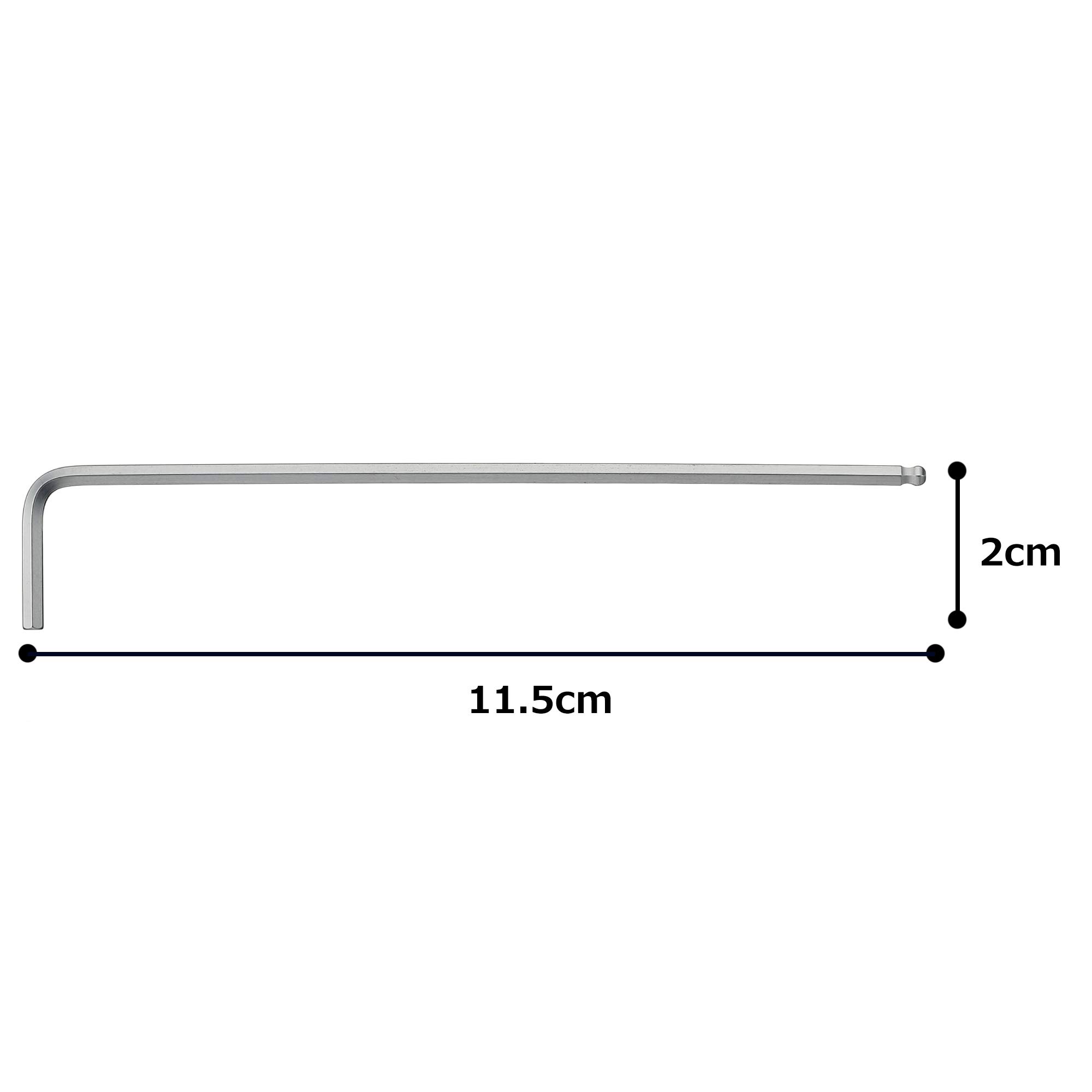 토네 BL-2.5 2.5mm 롱 볼포인트 L형 렌치 이미지 4