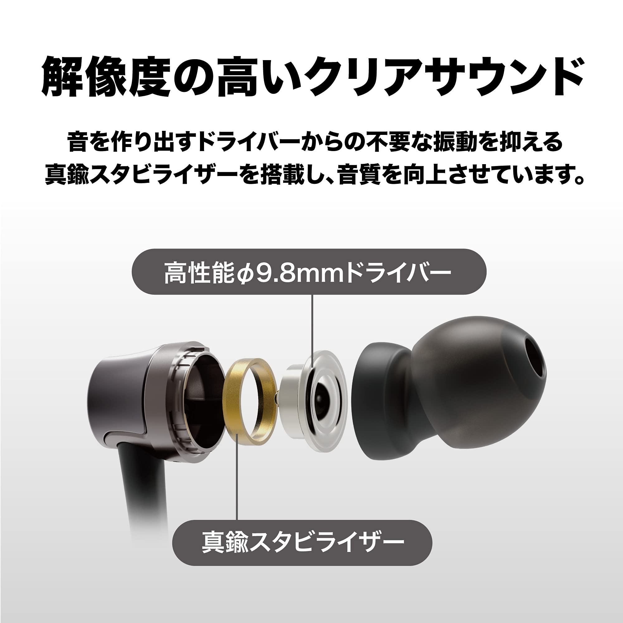 오디오테크니카 ATH-CKD3C 화이트 USB C타입 커널형 유선 이어폰 이미지 3
