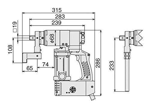 토네 GST51T 19.0mm 500Nm 전동 너트러너 100V 이미지 3