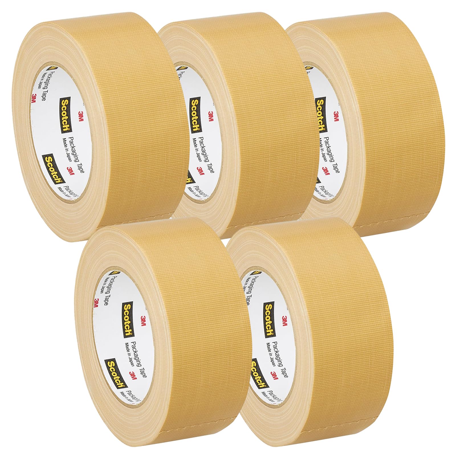 3M 스카치 경량용 509BEN 50mmx25m 포장용 천 테이프 5개 0.2mm