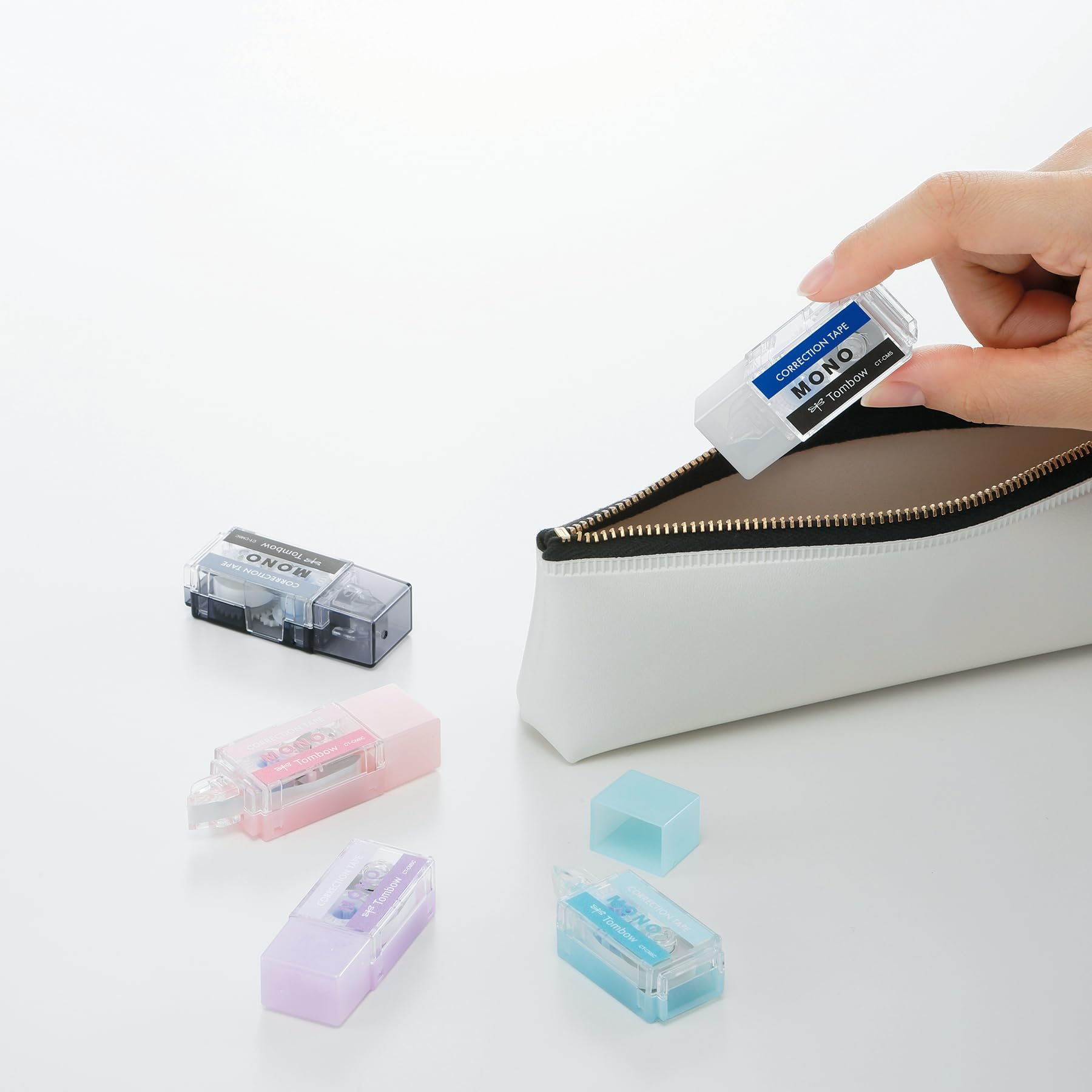 톰보 모노포켓 수정테이프 모노 블루 퍼플 KCC-321X 5mm 2팩 3색 이미지 6