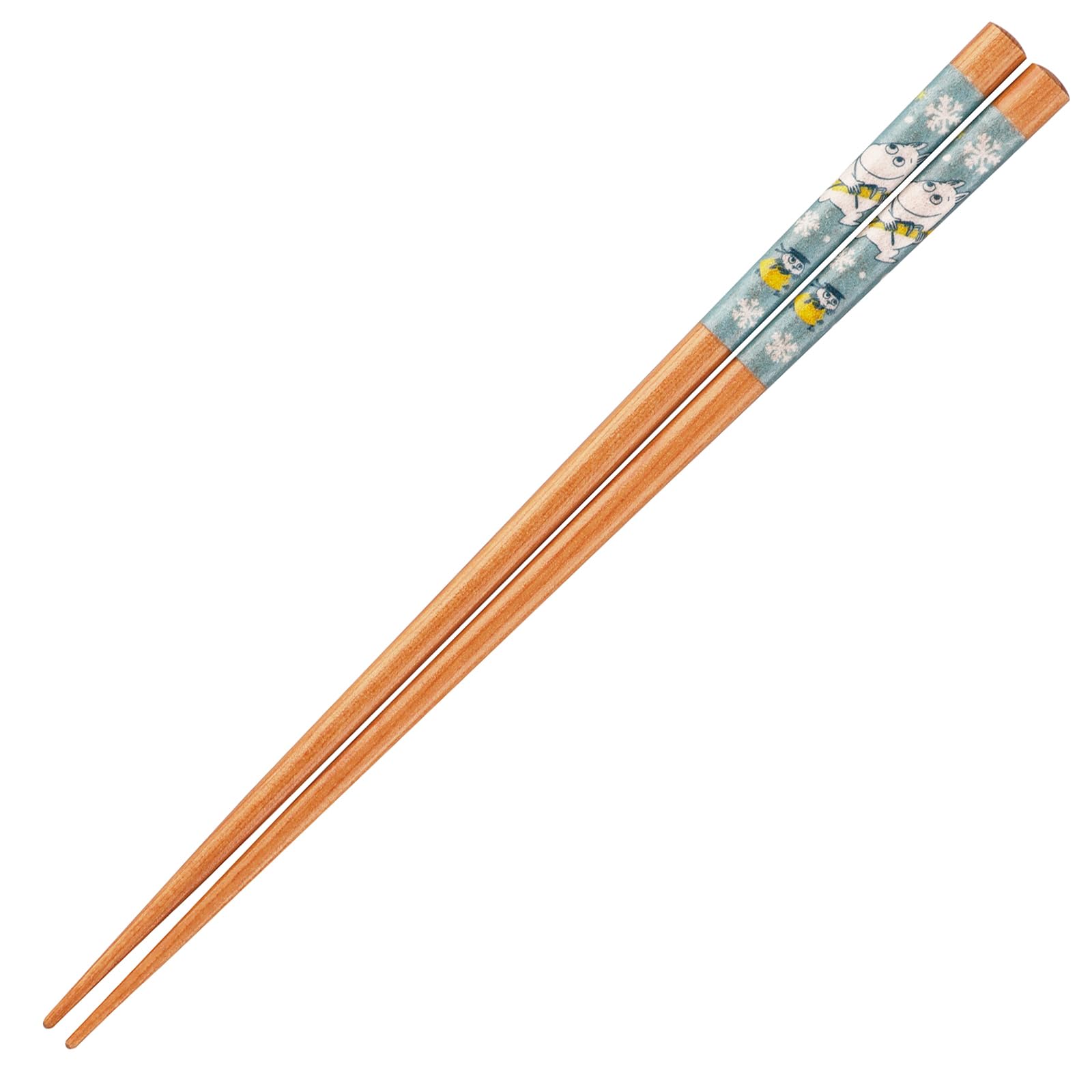야마카 무민 눈 내리는 마을 젓가락 MM12001-840 21cm 천연목 블루