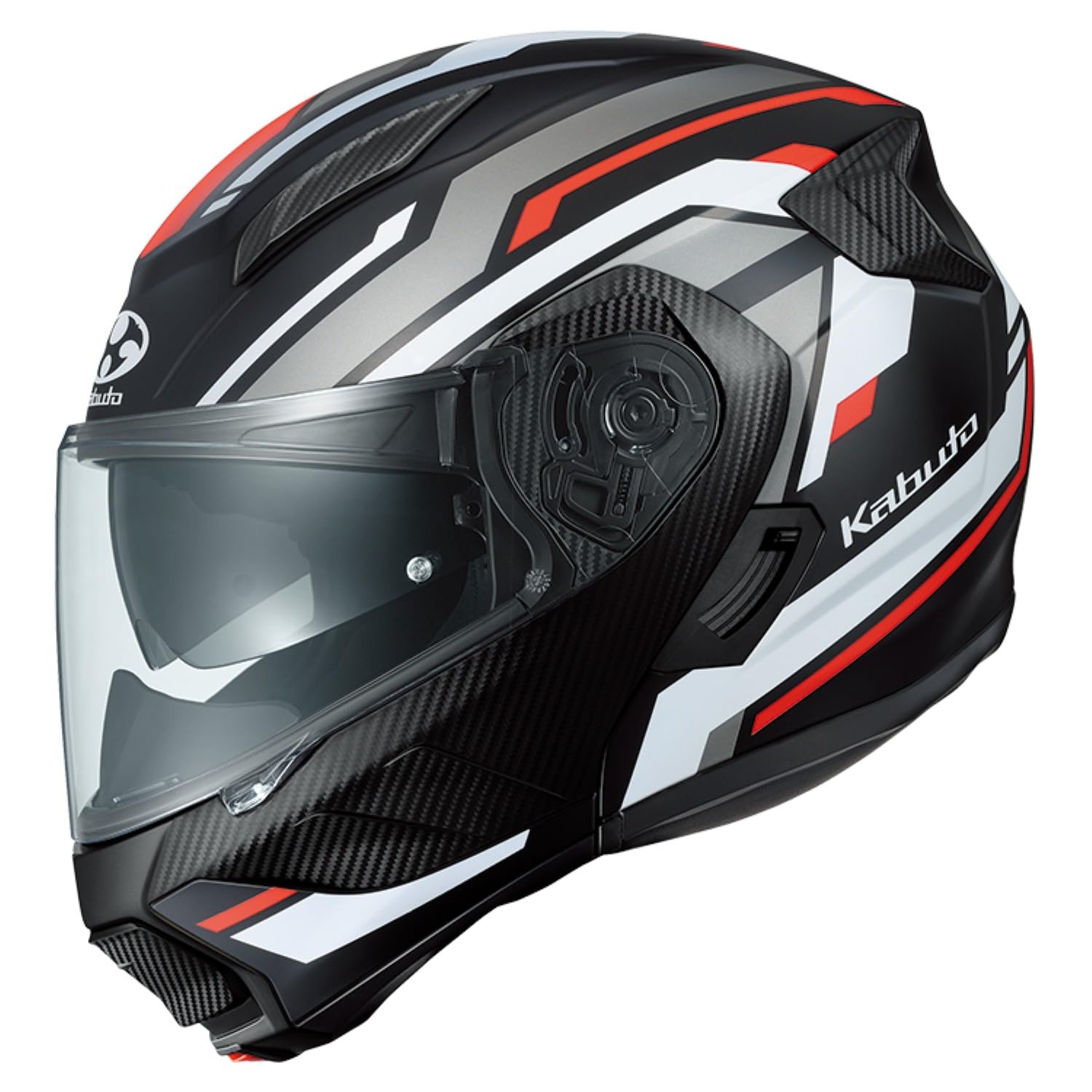 카부토 RYUKI VESTER 플랫블랙레드 2123423 XL 시스템 헬멧