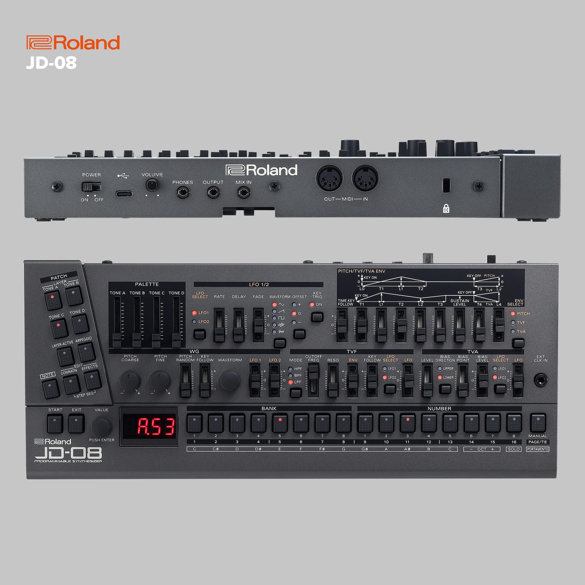 롤랜드 JD-08 신디사이저 모듈 JD-800 사운드 휴대용 이미지 3