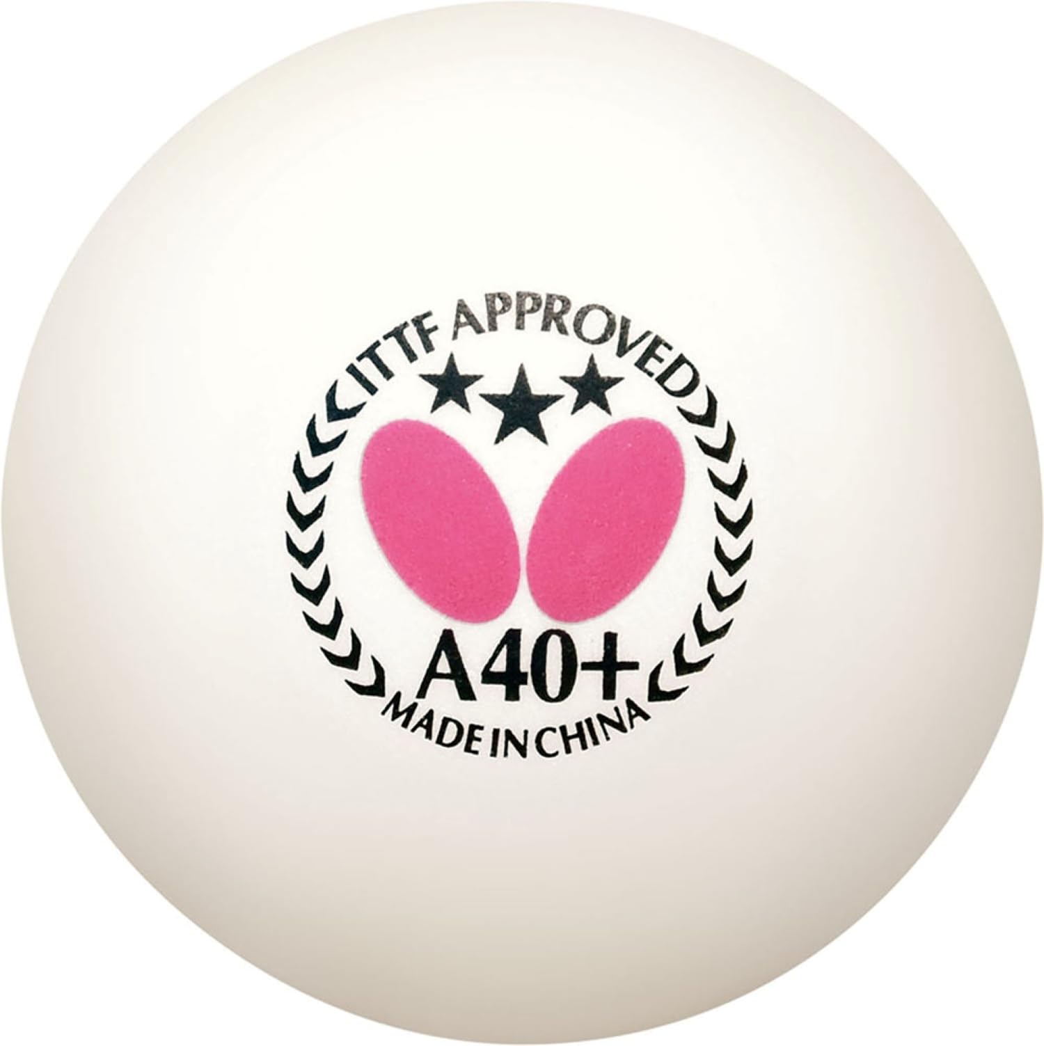 버터플라이 스리스타 볼 A40+ 탁구공 JTTA ITTF 공인구 12개입