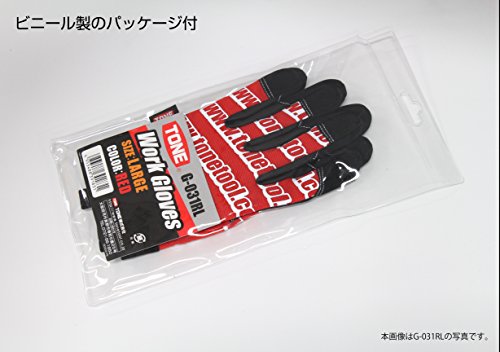 토네 G-031RL 레드 L 워크 글로브 이미지 4