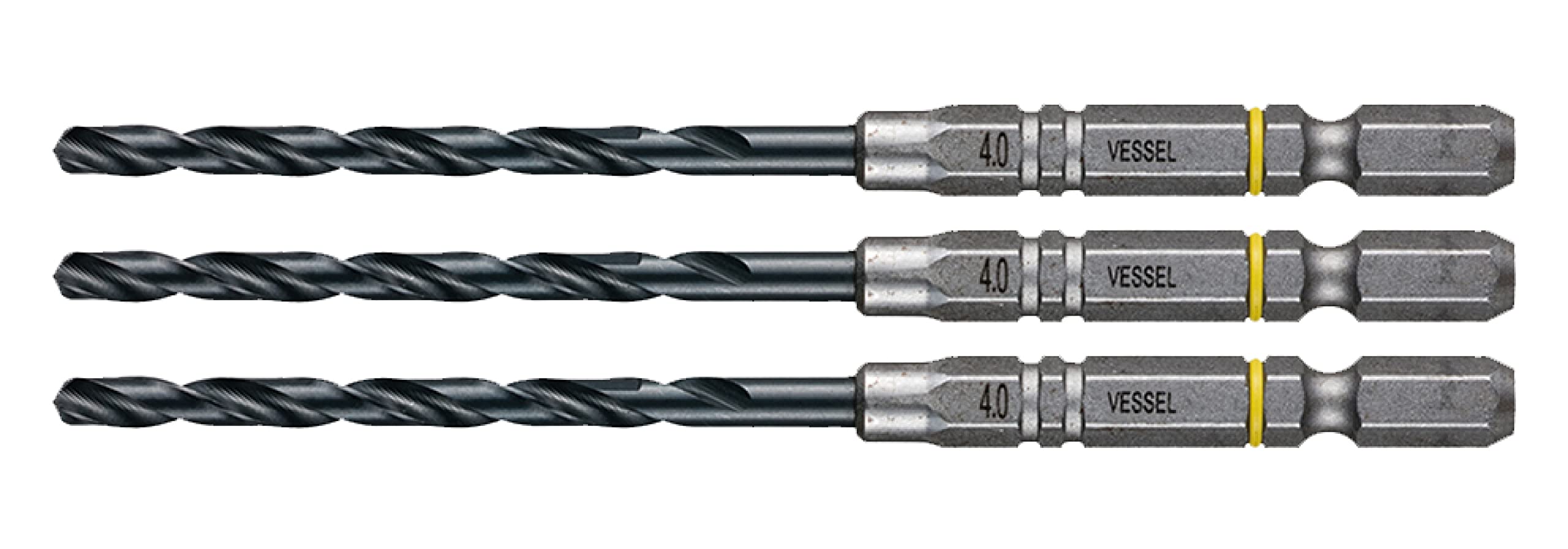 베셀 쿠션 드릴 철공용 드릴 비트 세트 4.0mm 3개입 AMD3S-4.0