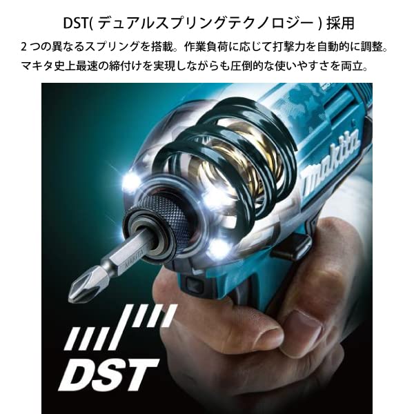 마키타 40Vmax 충전 임팩트 드라이버 TD002GDXFY 옐로우 이미지 2