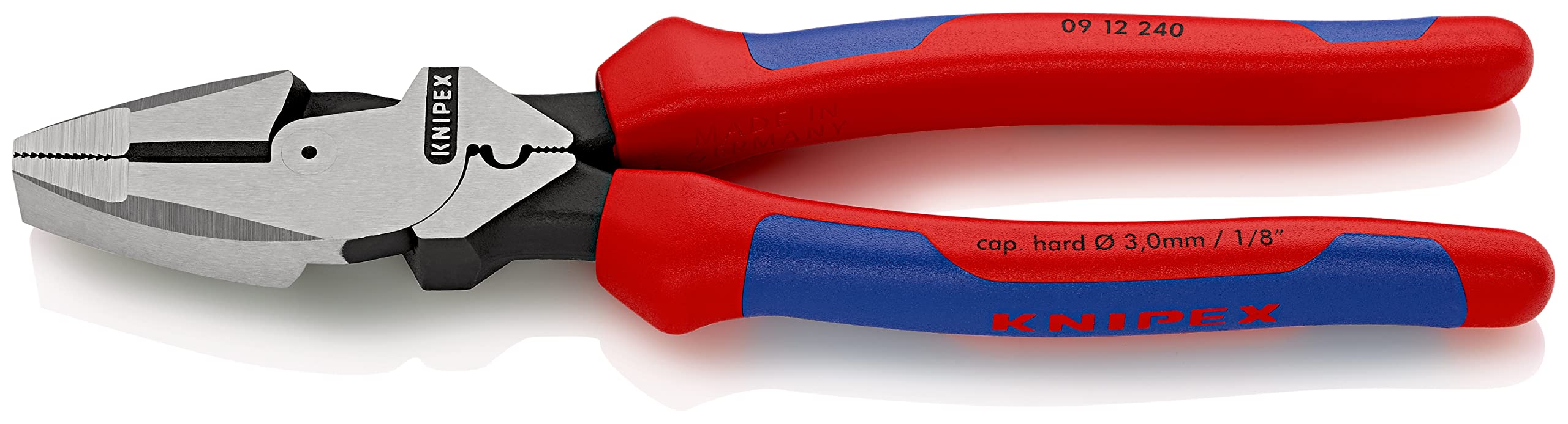 크니펙스 0912-240SB 컴포트 핸들 240mm 가선공사용 강력 펜치 압착기능