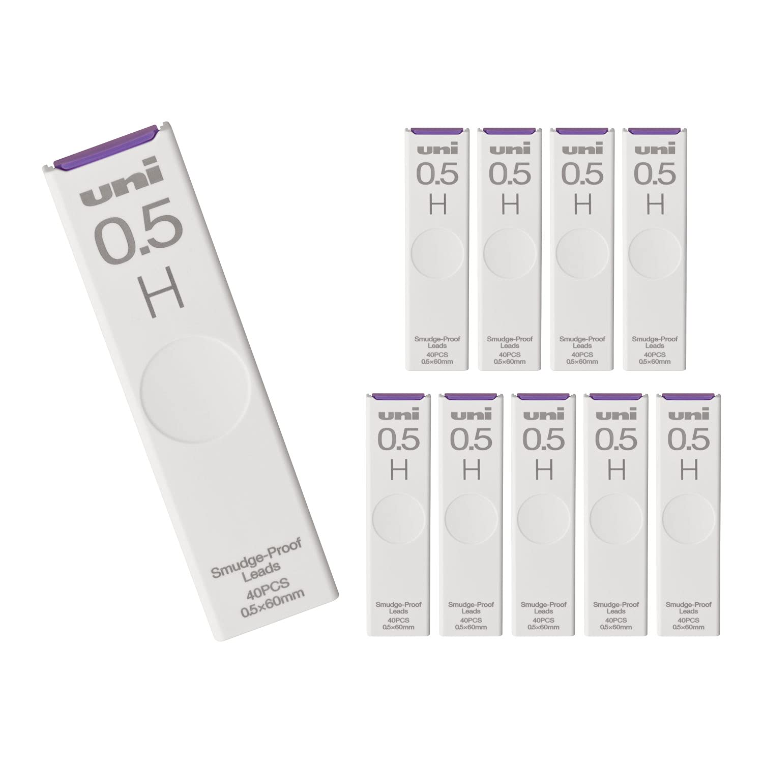 미쓰비시 연필 유니 ULS0540H 0.5mm H 샤프심 화이트