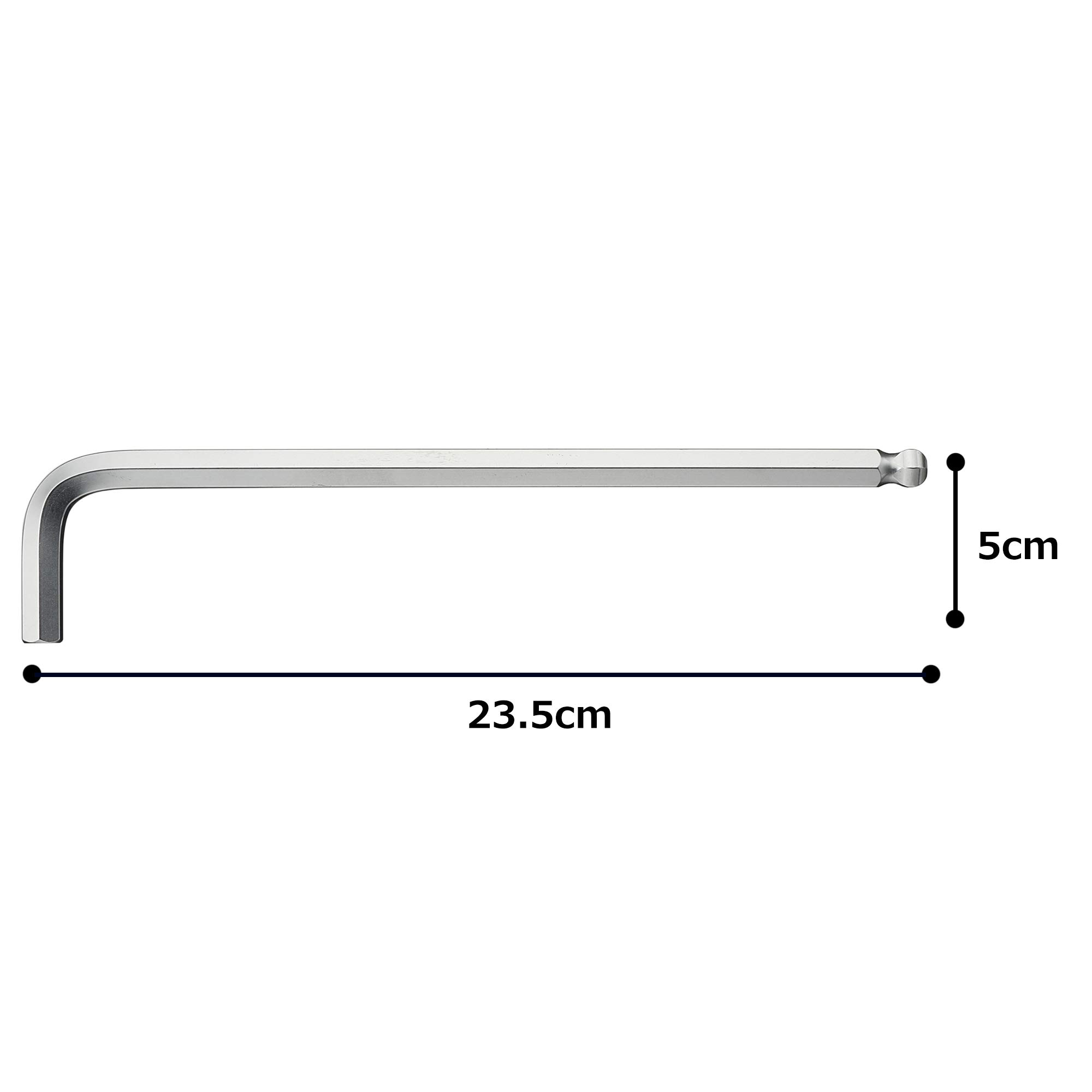 토네 BL-10 10mm 롱 볼포인트 L형 렌치 이미지 4