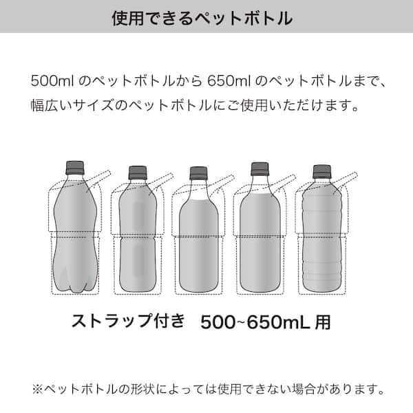 니토리 화이트 2111200011869 500-650ml 페트병 홀더 스트랩형 이미지 4
