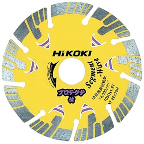 하이코키 다이아몬드 커터 105mm 20mm홀 물결형 세그먼트 프로텍터 0032-4698