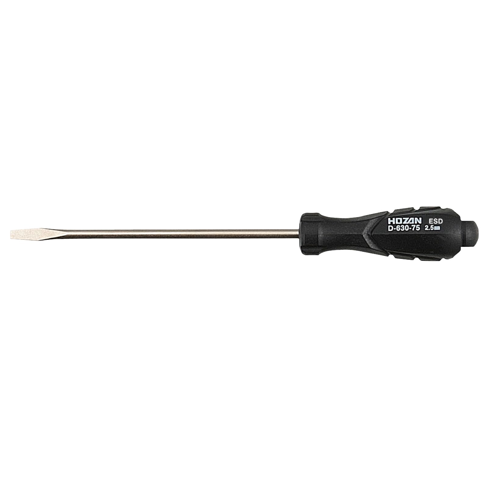 호잔 정밀 일자 드라이버 D-630-75 2.5mm 날폭 2.5mm 축길이 75mm 이미지 1