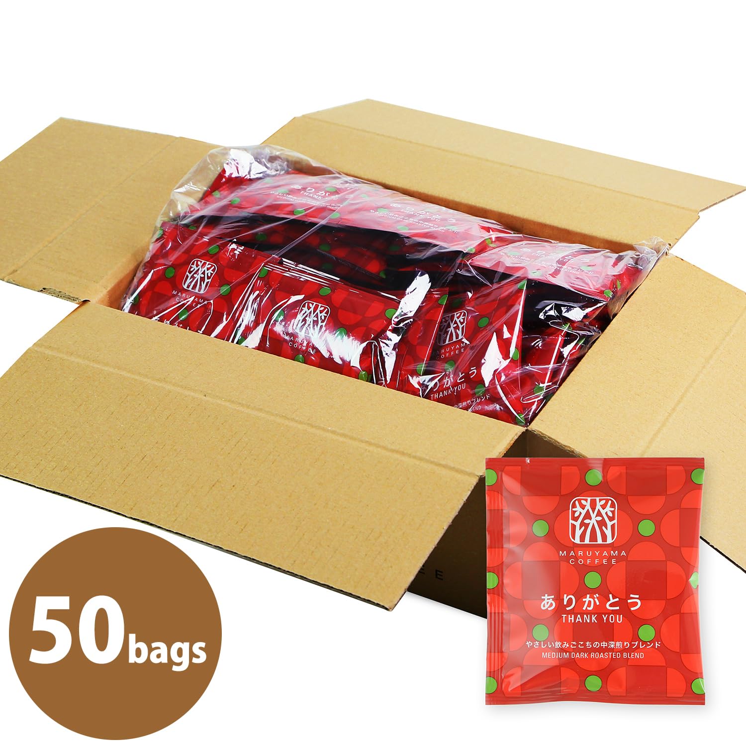 마루야마커피 아리가토 드립백 중강배전 블렌드 50개입 이미지 2