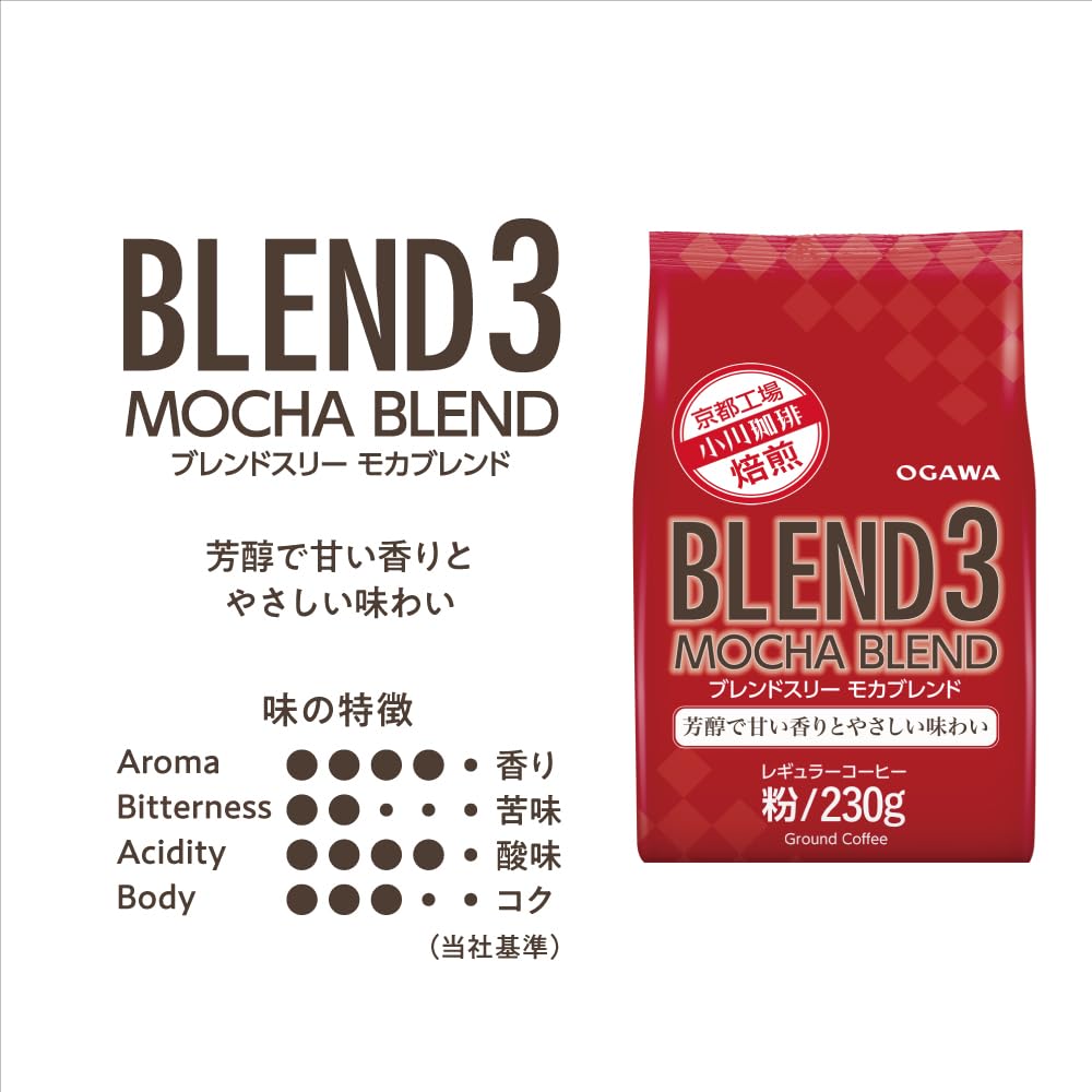 오가와커피 블렌드3 모카 블렌드 분쇄 원두 230g 2개입 이미지 2