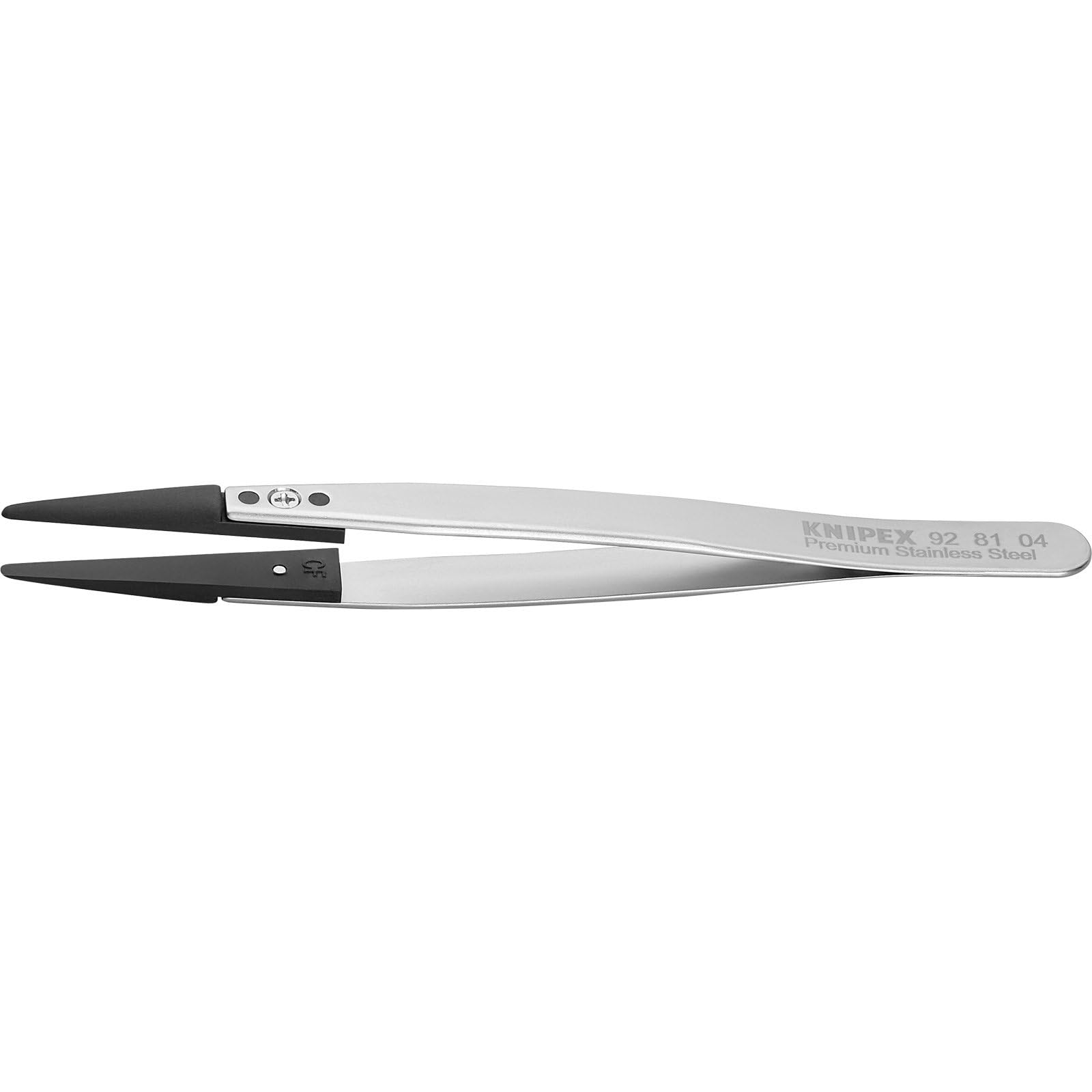 크니펙스 9281-04 ESD 팁 교체형 핀셋 130mm 실버 이미지 3