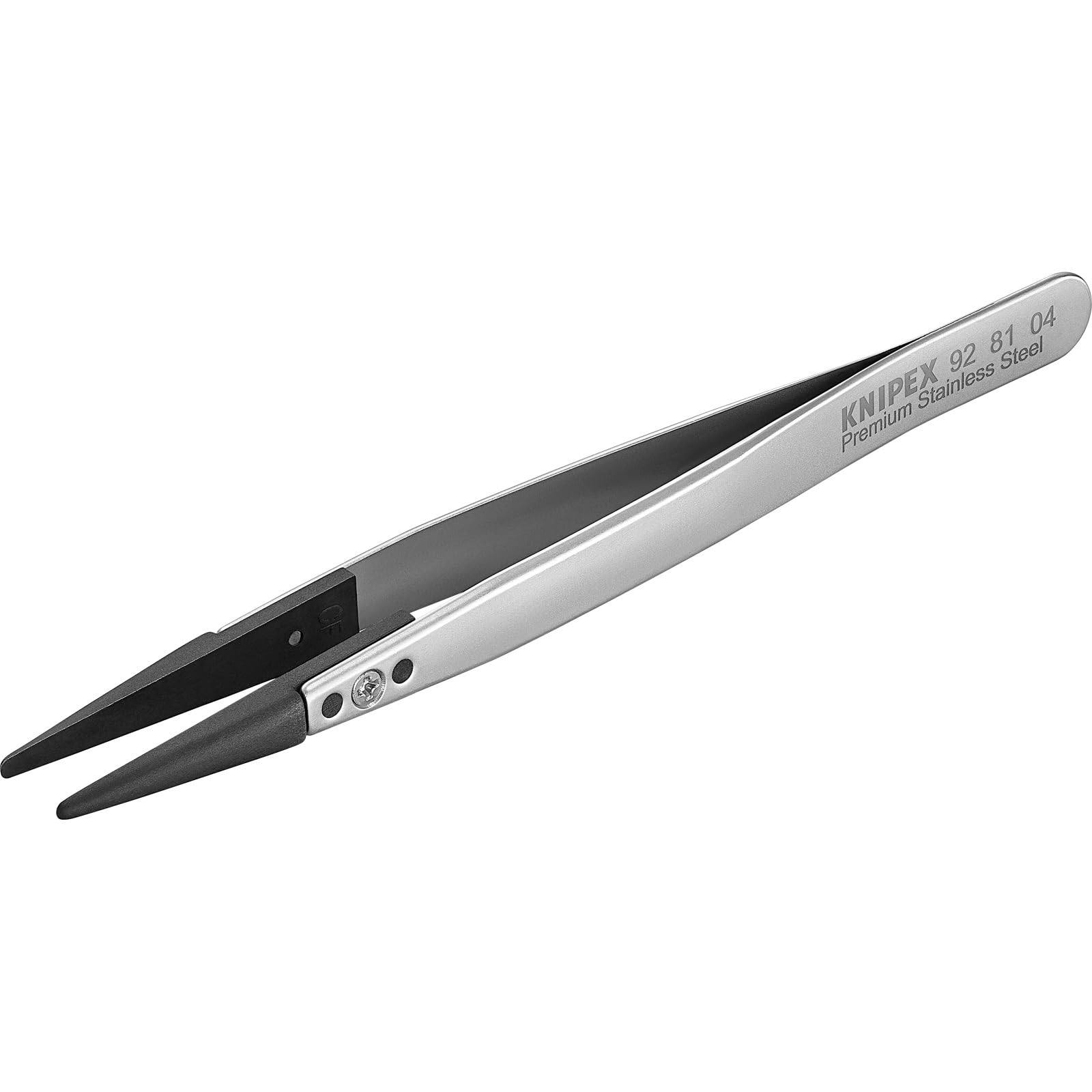 크니펙스 9281-04 ESD 팁 교체형 핀셋 130mm 실버
