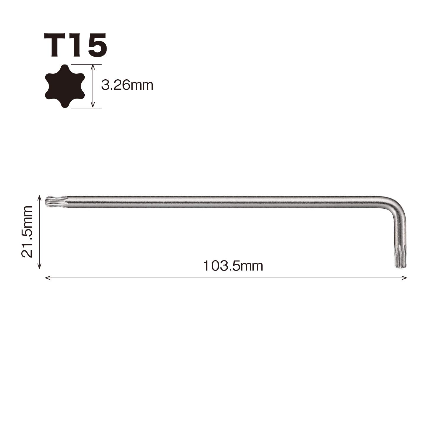 베셀 8500BTX T15 L형 별렌치 볼포인트 이미지 2