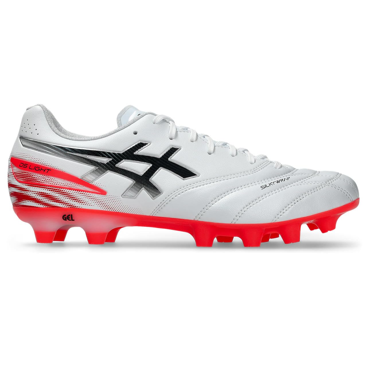 아식스 축구화 DS LIGHT PRO 25.0 cm 2E 102(화이트/플래시 레드) 이미지 3