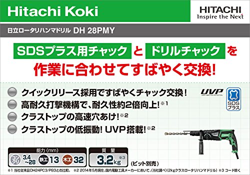 [중고] 하이코키 로터리 해머드릴 DH28PMY 28mm 이미지 2