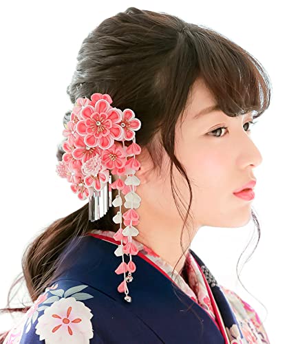 소우비엔 kaz5534sn 핑크 매화 코사지 머리장식 2종 이미지 1