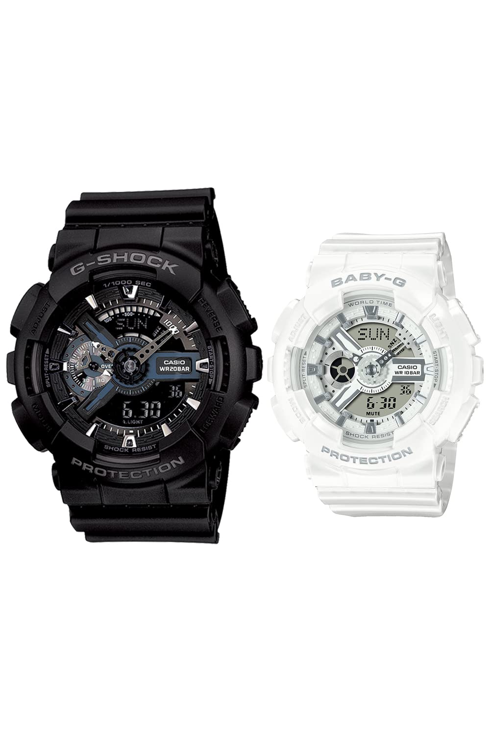 카시오 지샥 G-SHOCK 베이비지 GA-110-1BJF 커플시계 블랙 화이트