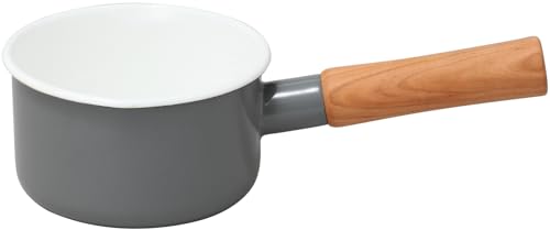노다호로 쿠르르 그레이 12cm 밀크팬 CL-12MGR 법랑 가스전용