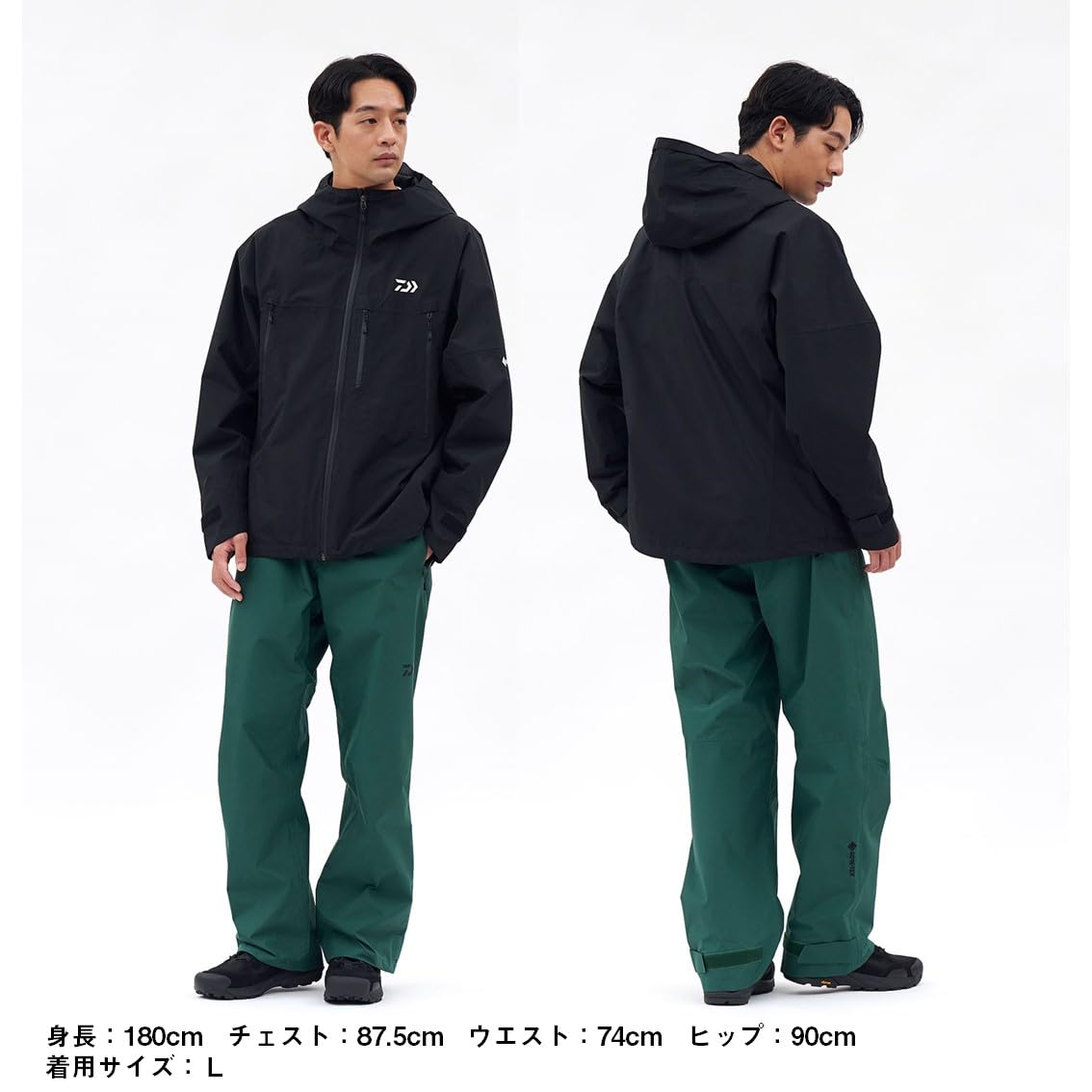 다이와 고어텍스 버사타일 레인 재킷 DR-1926J M 블랙 이미지 3