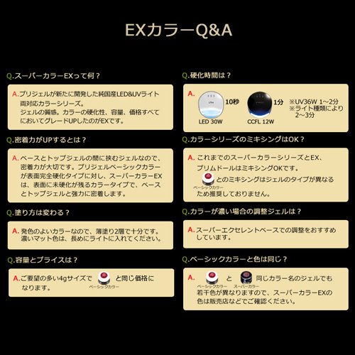 프리젤 컬러Ex 블랙 PG-CE111 4g 컬러젤 이미지 5