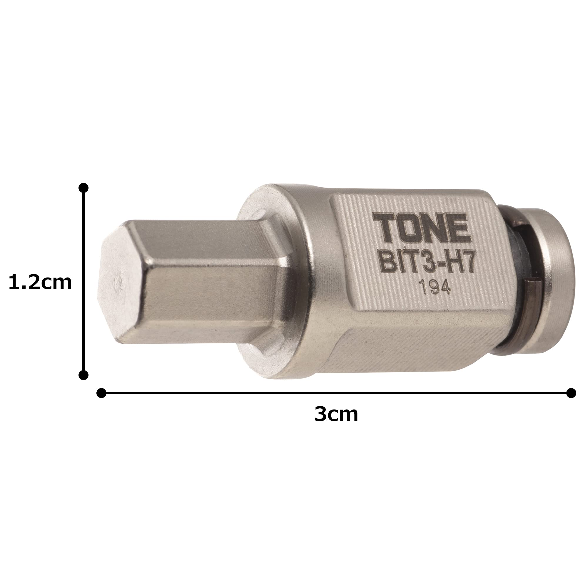 토네 BIT3-H07 7mm 육각 비트 이미지 4