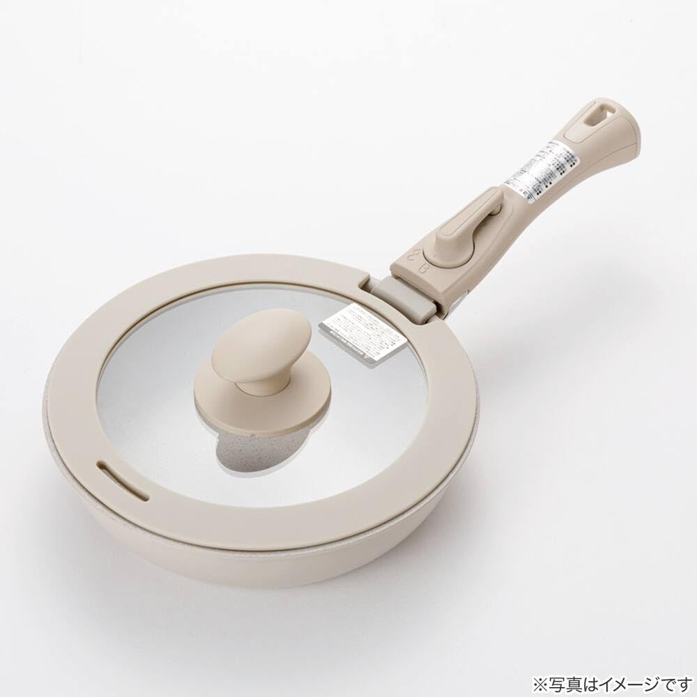 니토리 토레루 베이지 20cm 실리콘 테두리 유리 뚜껑 2111200005400 이미지 9