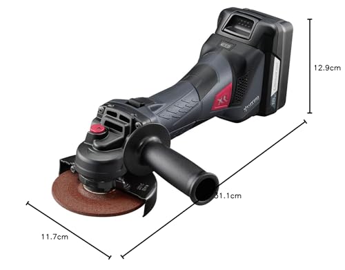교세라 DG11XR 블랙 18V 100mm 충전 디스크 그라인더 세트 이미지 11