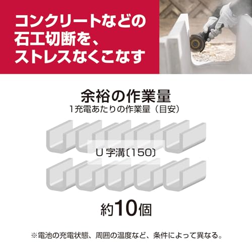 교세라 DG11XR 블랙 18V 100mm 충전 디스크 그라인더 세트 이미지 5