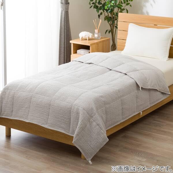 니토리 리버시블 마혼방 다운켓 K2608 싱글 그레이 차렵이불 이미지 7