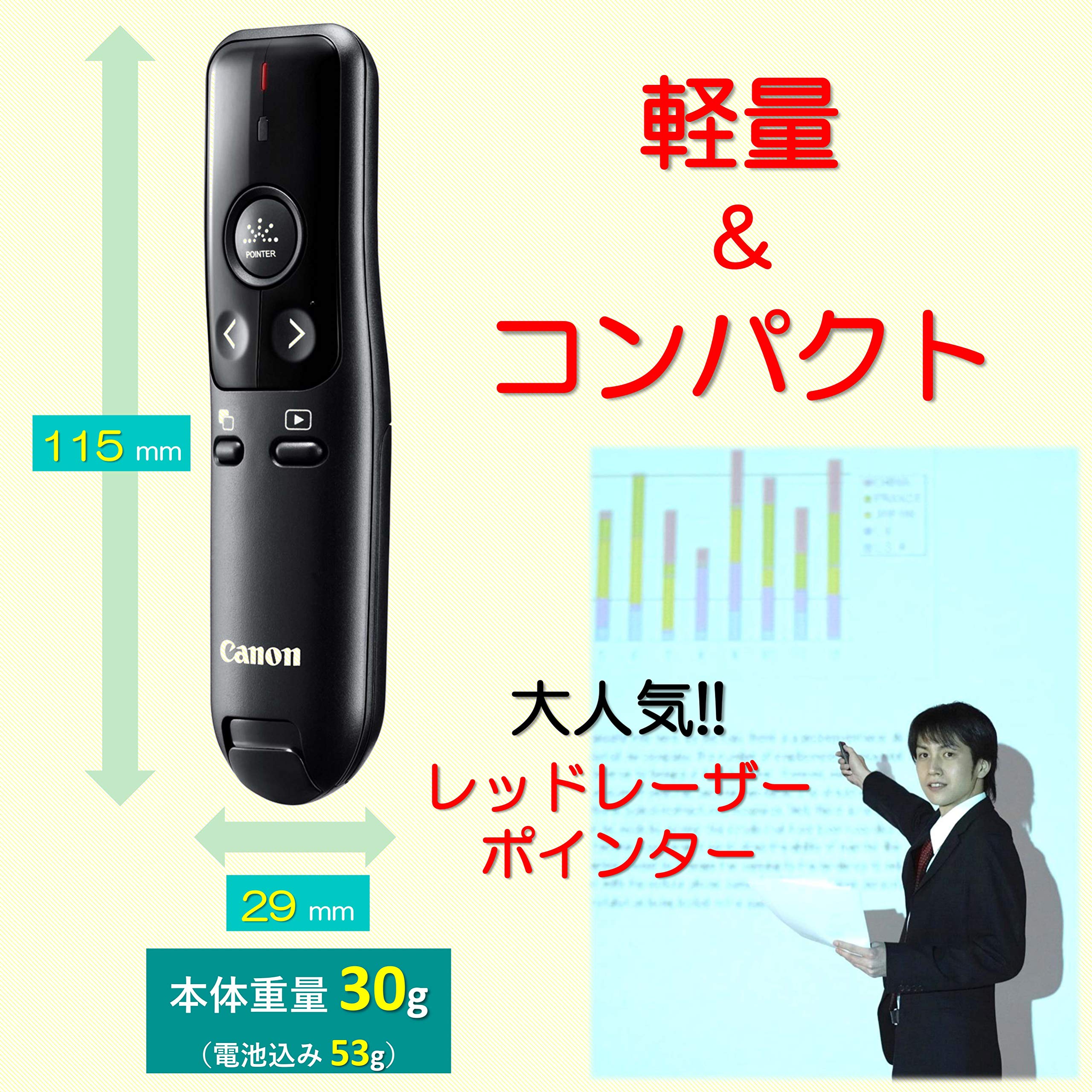 캐논 PR500-RC 레드 레이저 포인터 프레젠터 무선 이미지 2