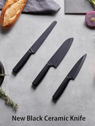 교세라 블랙 CK-B18PBK-AZ 18cm 빵칼 세라믹 칼 이미지 3