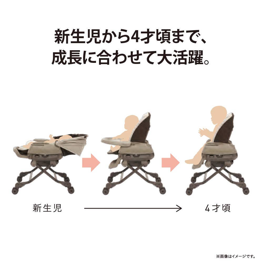 콤비 네무리라 BEDi Long 쉘 EG 수동 스윙 하이체어 이미지 18