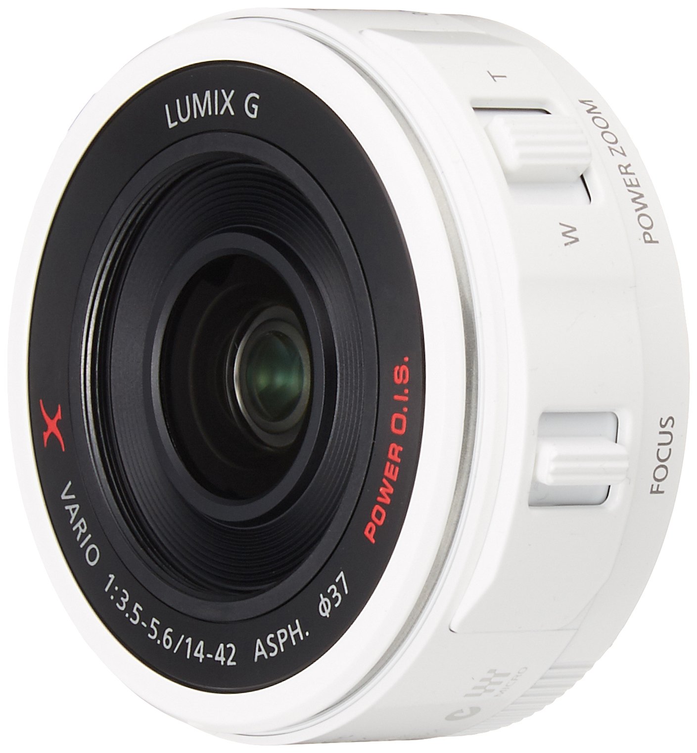 [중고] 파나소닉 루믹스 G X VARIO 화이트 H-PS14042-W 14-42mm 줌렌즈 이미지 1