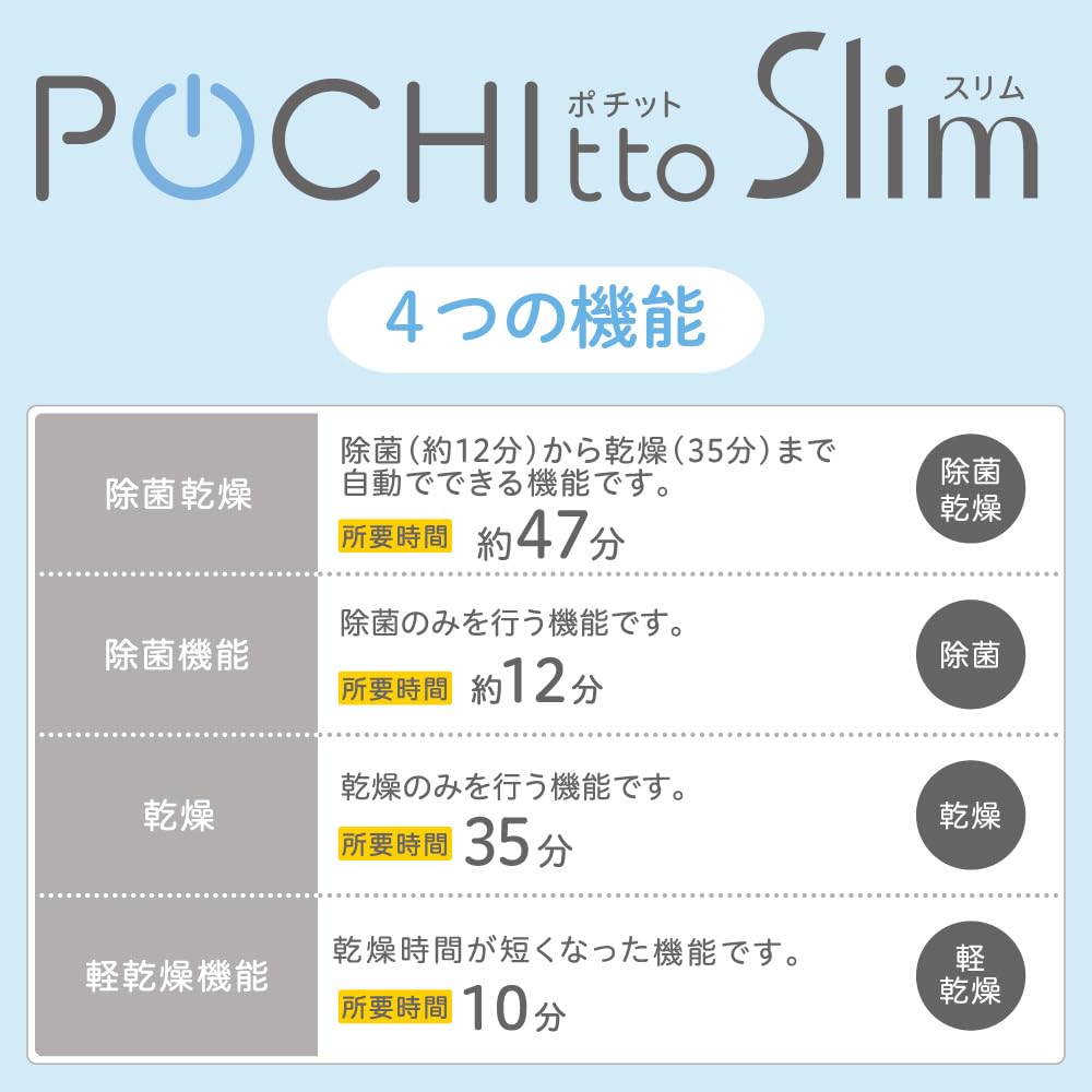 피죤 포치트 슬림 젖병 스팀 소독 건조기 이미지 8