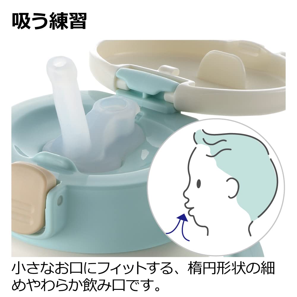 리첼 트라이 보냉 빨대컵 SD 라이트그레이 300ml 이미지 4