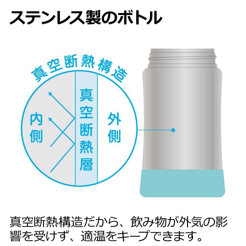 리첼 트라이 보냉 빨대컵 SD 라이트그레이 300ml 이미지 6