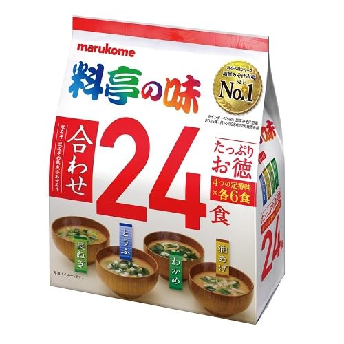 마루코메 료테이노아지 모둠 즉석 미소된장국 24개 어소트