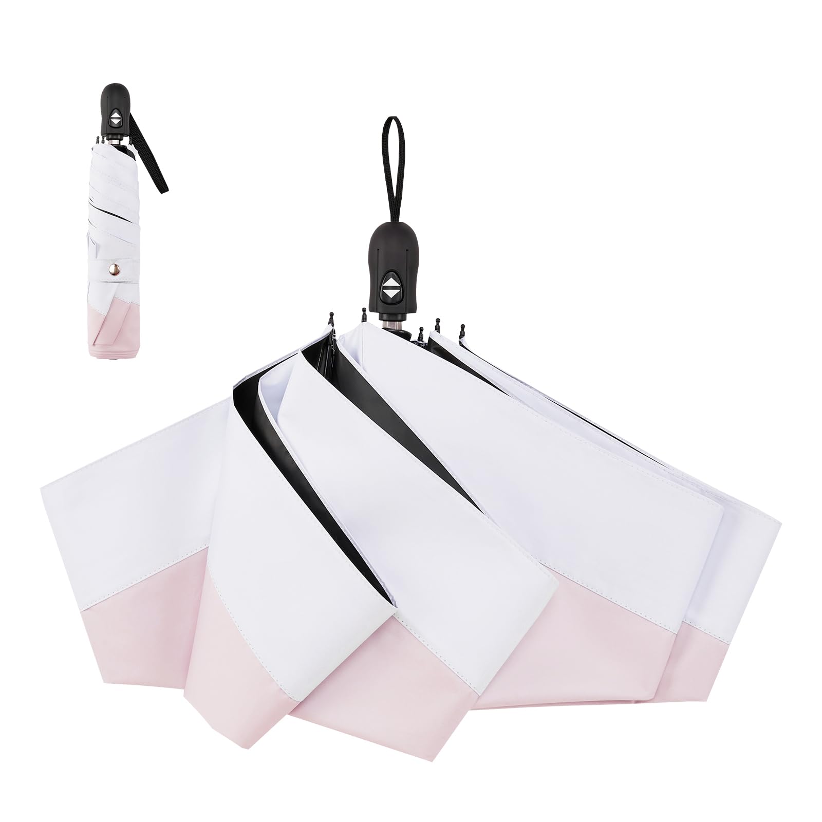 콘치와 199g 완전차광 자동 접이식 양우산 초경량