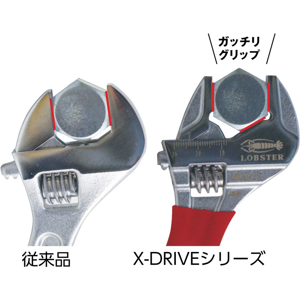 롭텍스 하이브리드 몽키X 그립 UM36XD 250mm 몽키렌치 이미지 5
