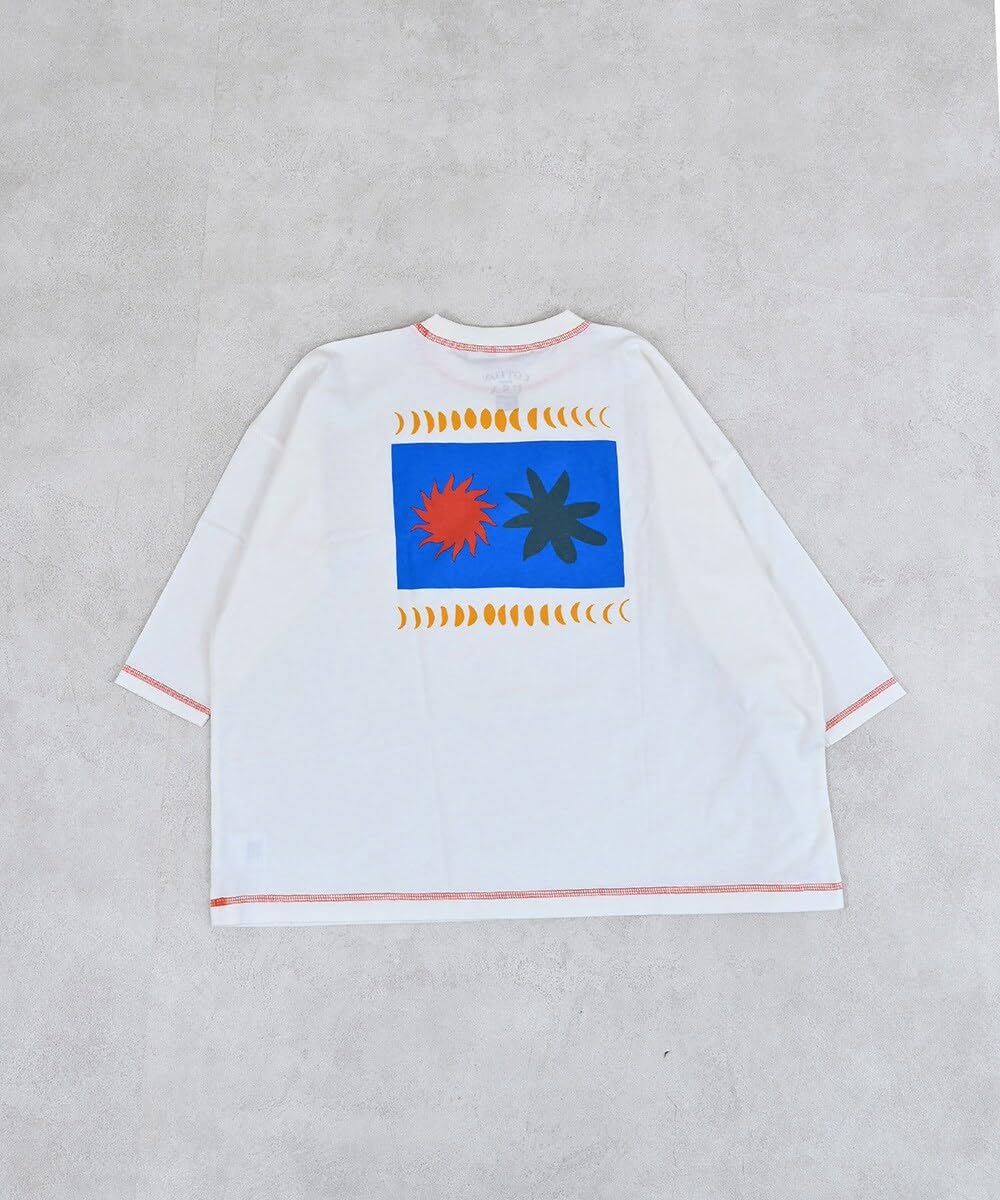 마키즈 COTTON from U.S.A 전후면 프린트 빅 롱슬리브 H30 라벤더 130 이미지 4