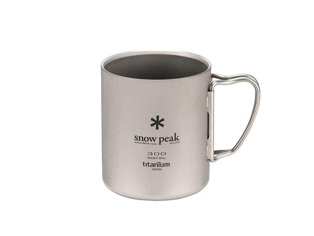 스노우피크 티타늄 머그 더블 캠핑컵 초경량 보온보냉 더블 300ml 이미지 1
