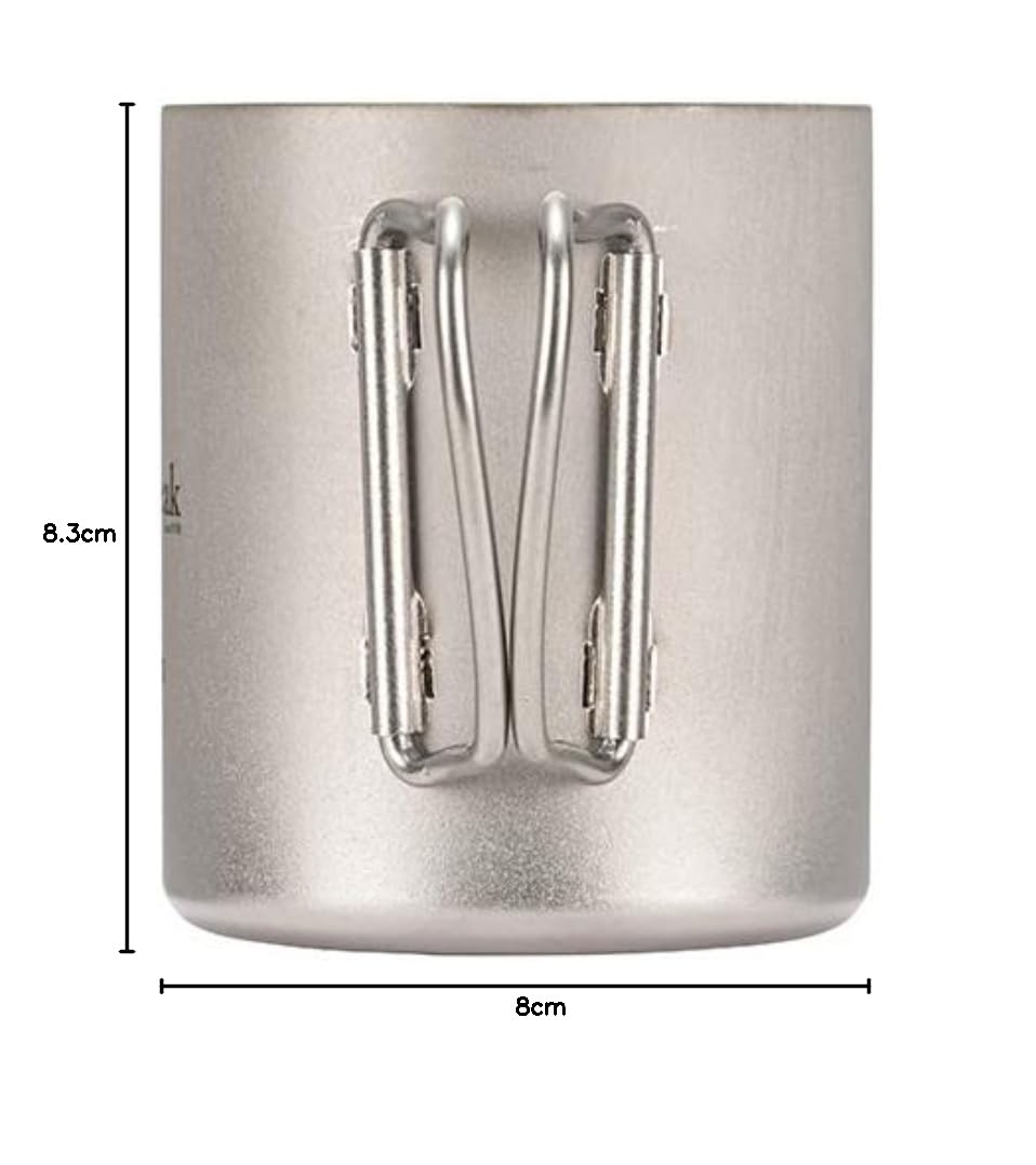 스노우피크 티타늄 머그 더블 캠핑컵 초경량 보온보냉 더블 300ml 이미지 9