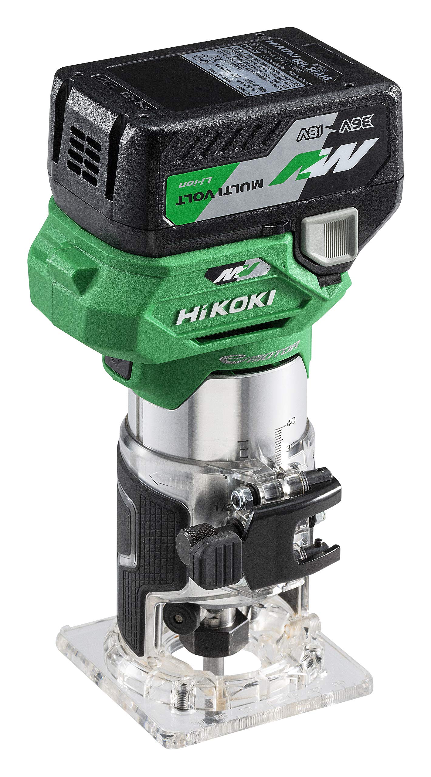 하이코키 M3608DA 36V 6mm 8mm 충전 트리머 세트 배터리1개 포함