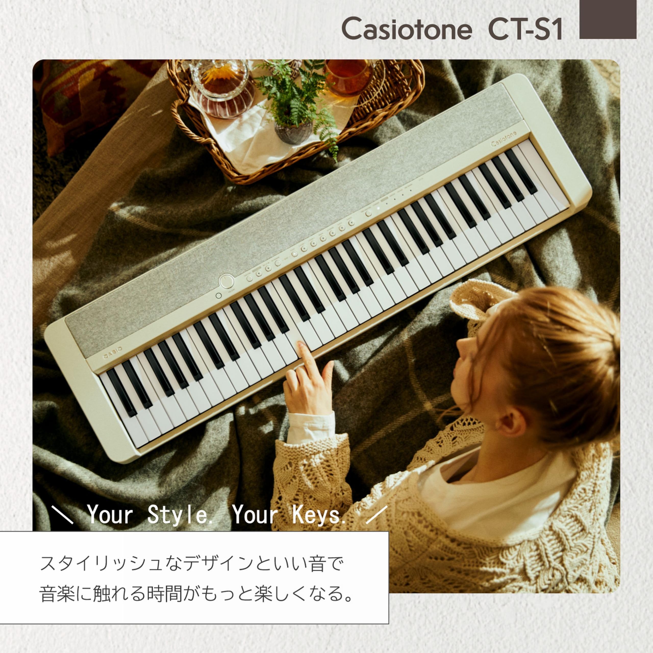 카시오 카시오톤 CT-S1RD 61건반 전자키보드 레드 스탠다드 이미지 2
